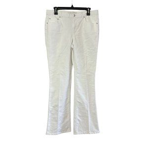 Jaclyn Smith Angel Fit Jeans Size 12 Bootcut White
